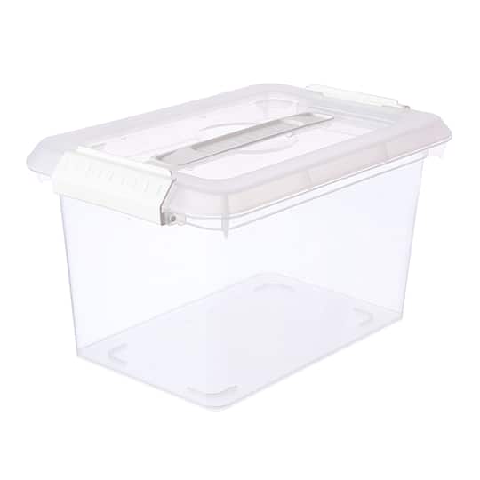 6 Pack: 6.2qt. Storage Bin with Lid by Simply Tidy&#x2122;